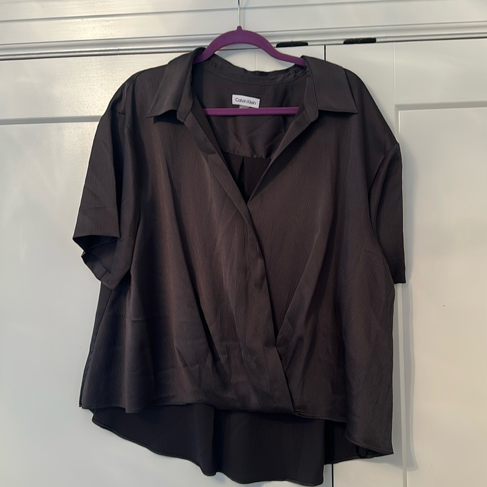 Grey Calvin Klein Blouse/Top
